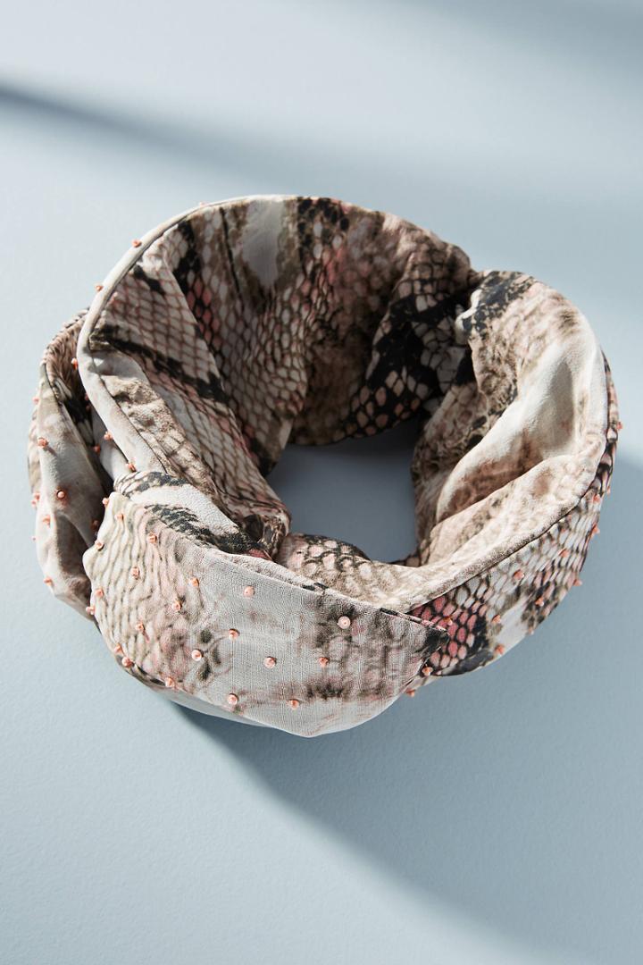 Deepa Snakeskin Wrap Headband