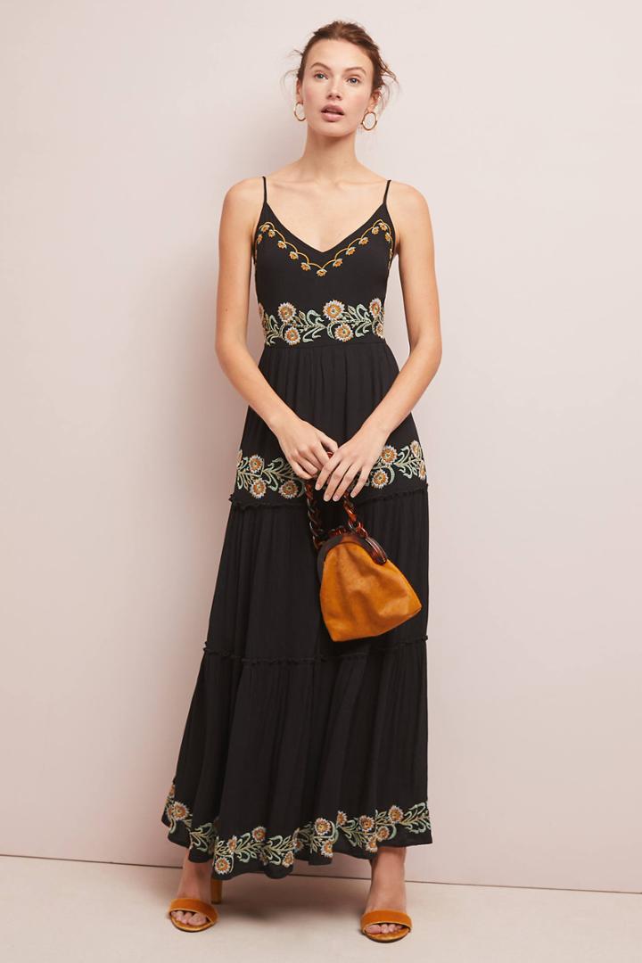 Raga Sarita Embroidered Maxi Dress