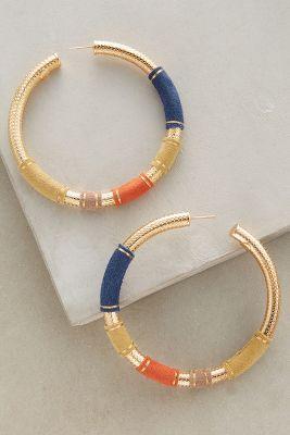 Gas Bijoux Maoro Suede Hoops