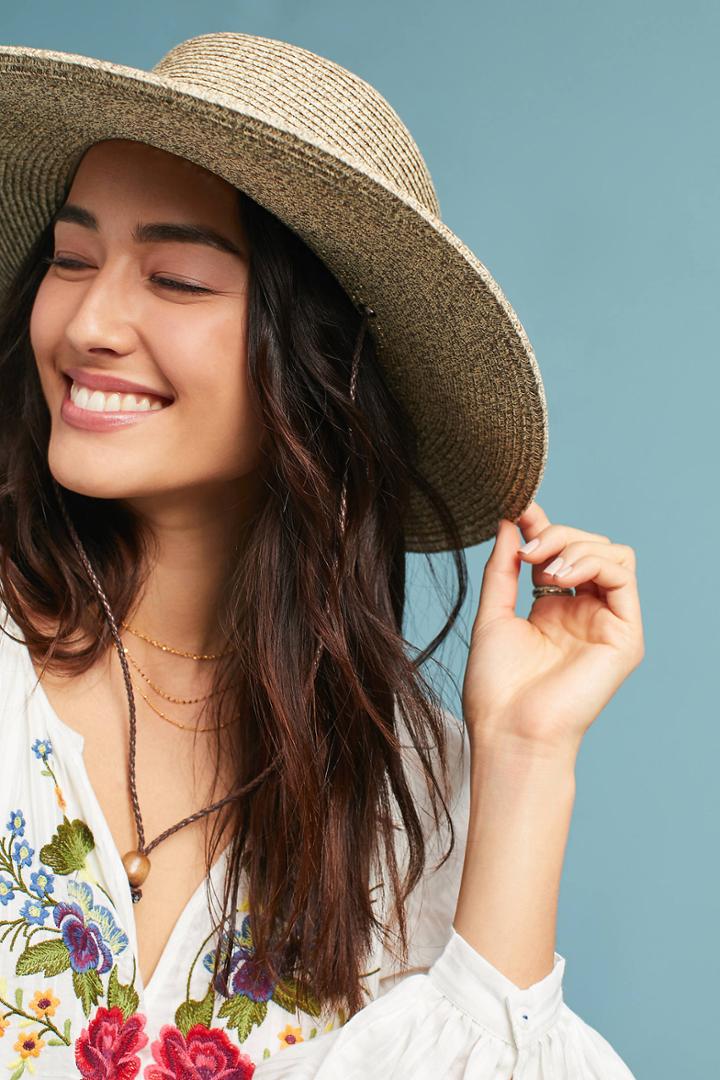 Anthropologie Braided Rope Explorer Hat