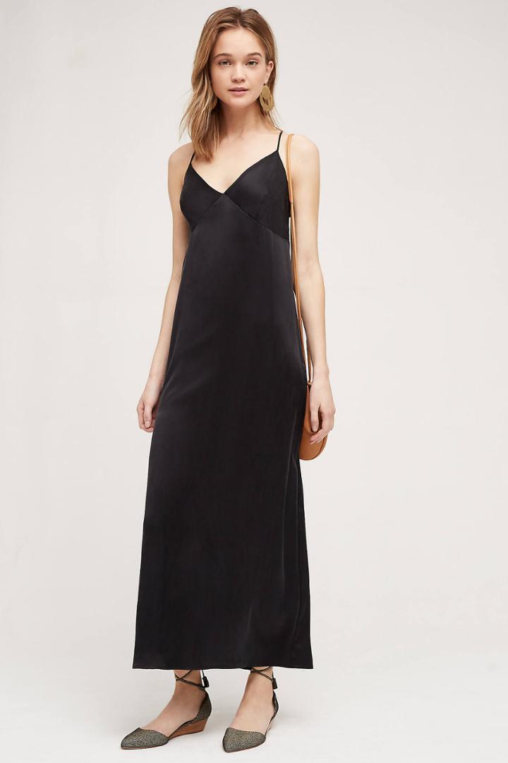 Anthropologie Silk Slip Dress