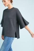 Anthropologie Lorena Flutter-sleeve Pullover