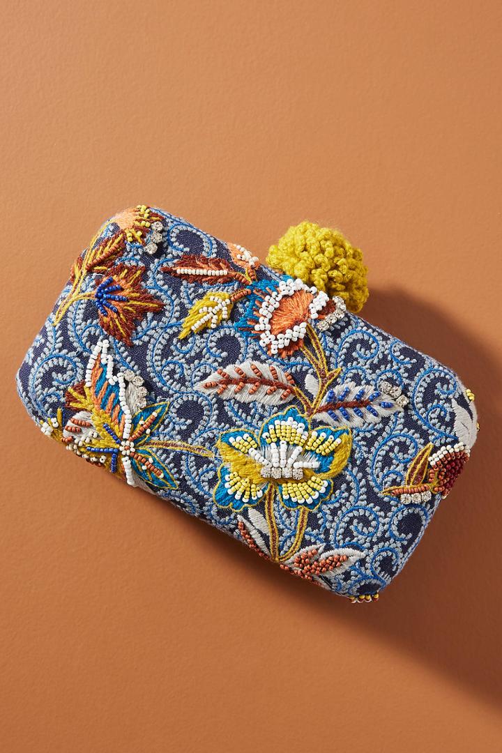 Anthropologie Nadia Embroidered Clutch