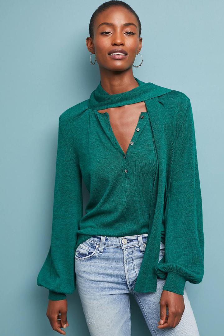 Moulinette Soeurs Rhinebeck Tie-neck Pullover