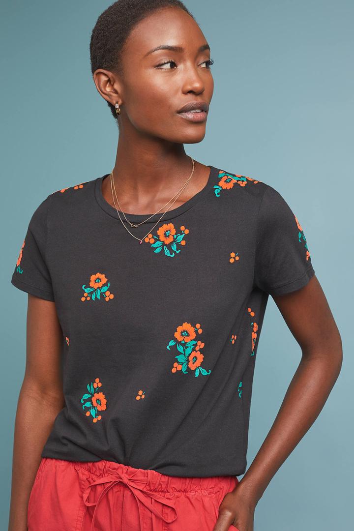 Scotch & Soda Zinnia-embroidered Top
