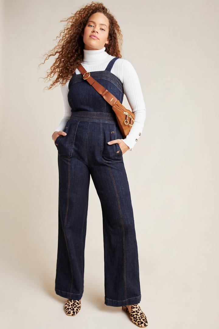 Ella Moss Wide-leg Denim Jumpsuit