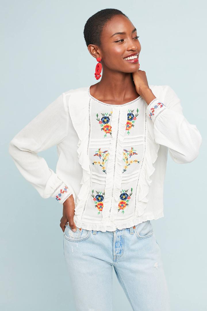 Seen Worn Kept Serendipity Embroidered Blouse