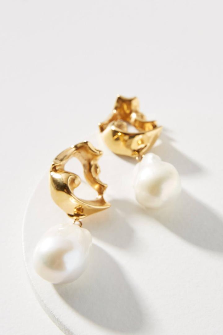 Amber Sceats Juno Pearl Drop Earrings