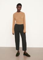 Vince Check Plaid Easy Pull On Pant