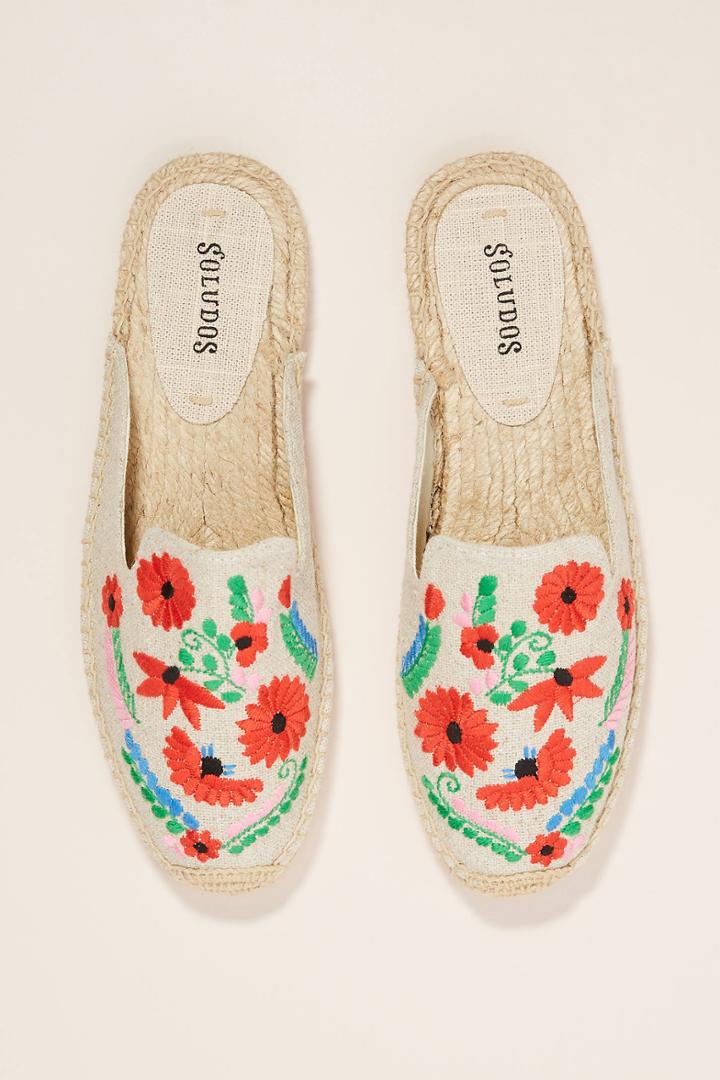 Soludos Ibiza Embroidered Espadrille Slides