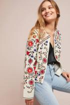 Maeve Kirian Embroidered Crop Jacket