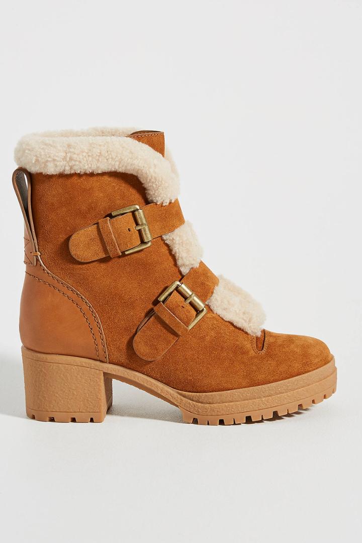 See By Chloe See By Chloe Shearling-lined Heeled Boots
