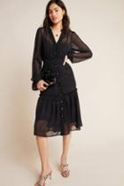 Anthropologie Audrey Clip Dot Shirtdress