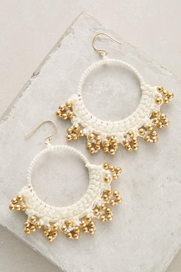 Serefina Crocheted Hoop Earrings