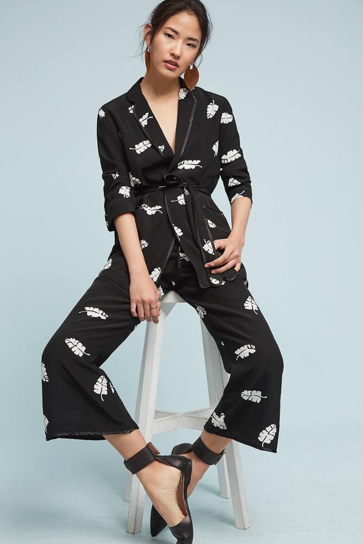 Capulet Leaf-printed Trousers