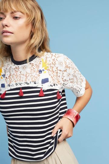 Betina Getty Tasseled Top