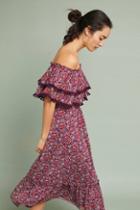 Misa Selena Floral Midi Dress
