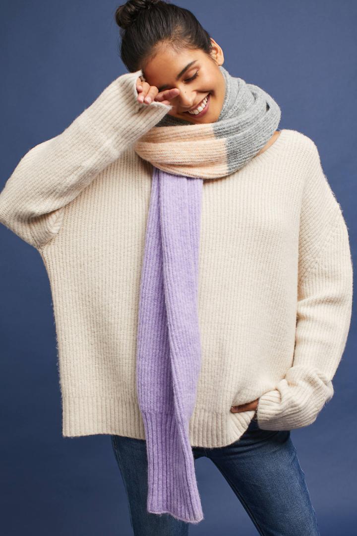 Anthropologie Anais Colorblock Scarf