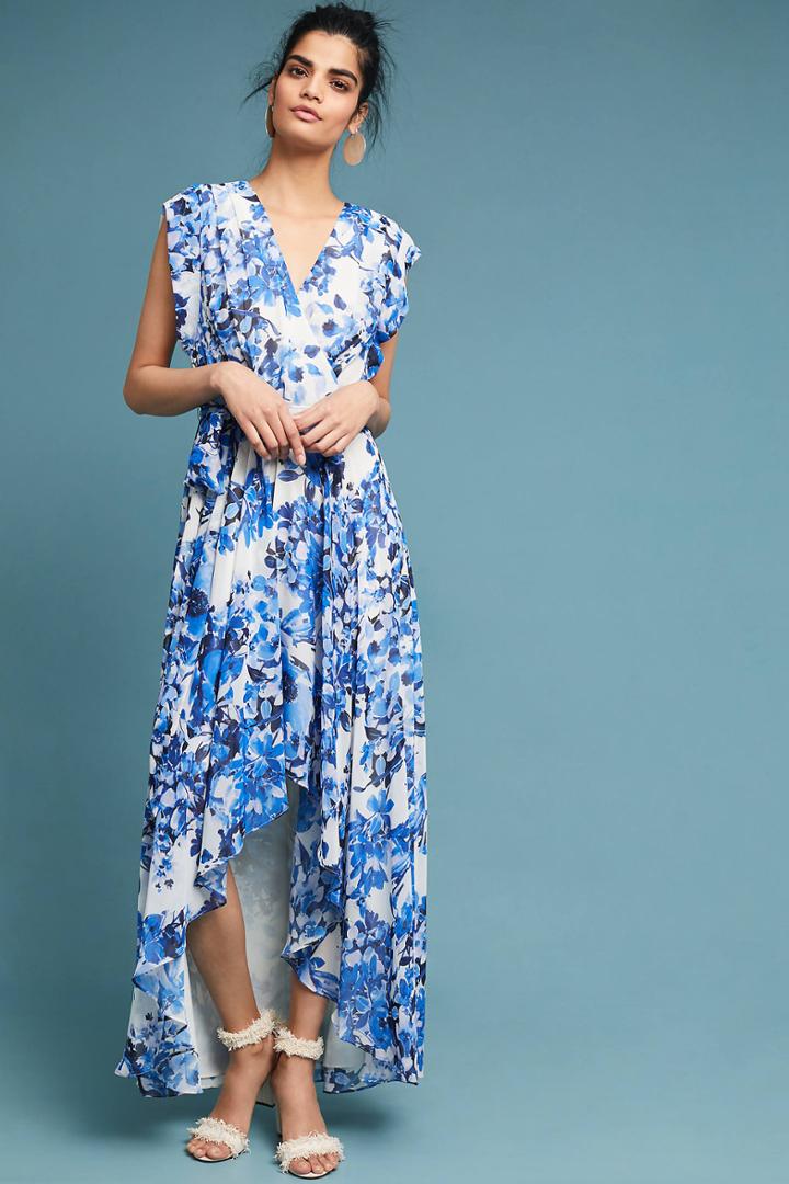 Eliza J Gentiana Wrapped Maxi Dress