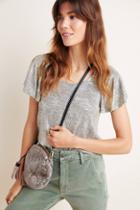 Anthropologie Tirana Flutter-sleeved Metallic Top