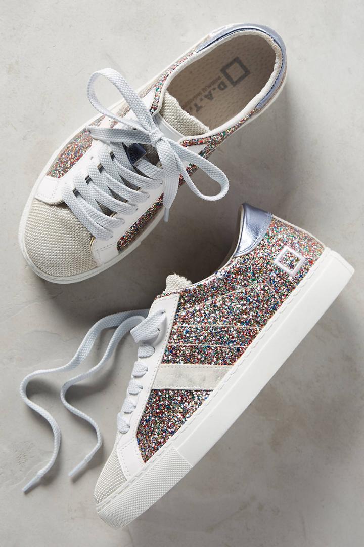D.a.t.e. Newman Glitter Sneakers