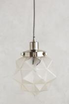 Anthropologie Frosted Facet Star Pendant