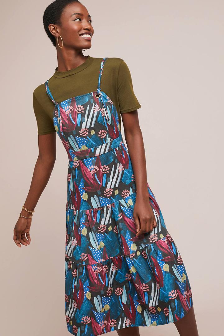 Eva Franco Tiered Mosaic Dress