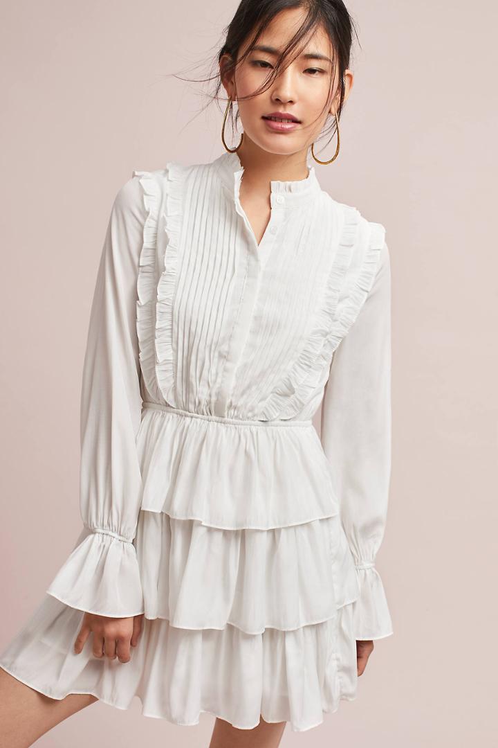 Moon River Hepburn Ruffled Dress