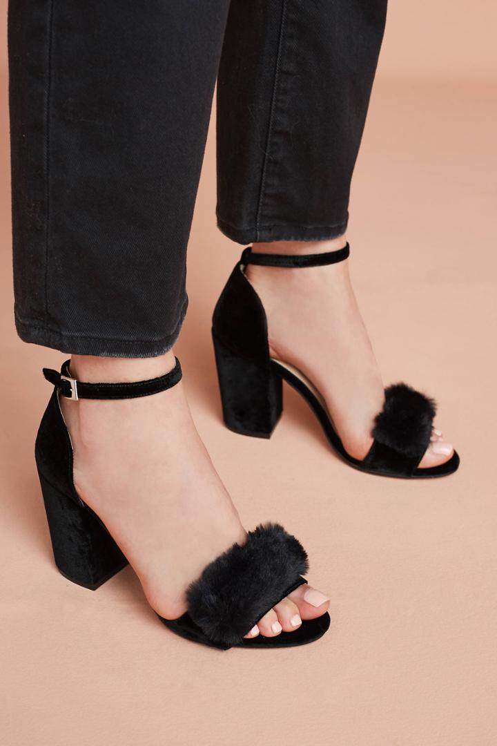 Elysess Faux Fur Heels