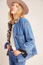 Levi's Leopard Sherpa-lined Denim Trucker Jacket