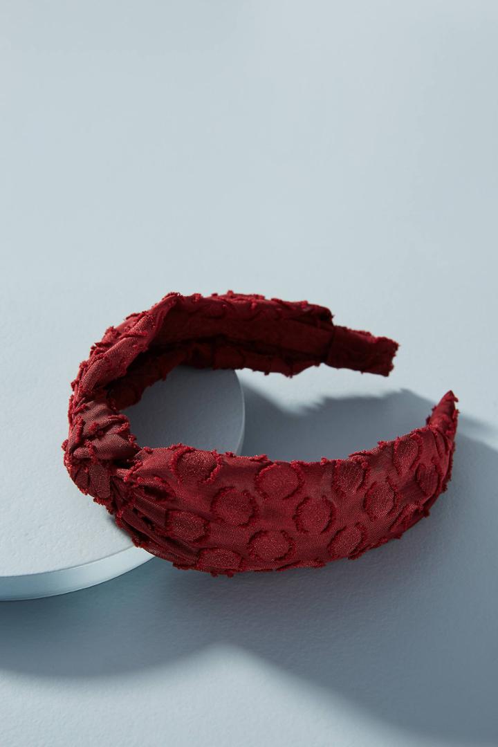 Anthropologie Sheer Polka Dot Headband