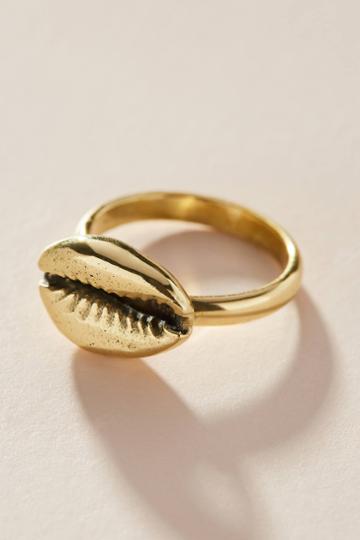 Lena Bernard Golden Shell Ring