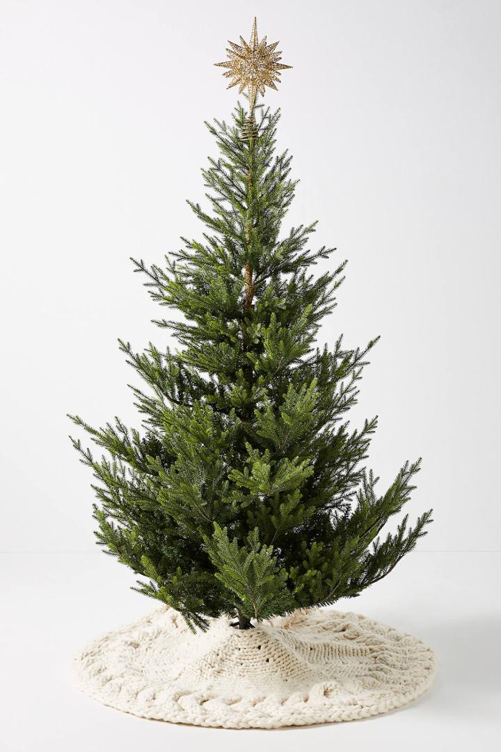 Anthropologie First Frost Tree Skirt
