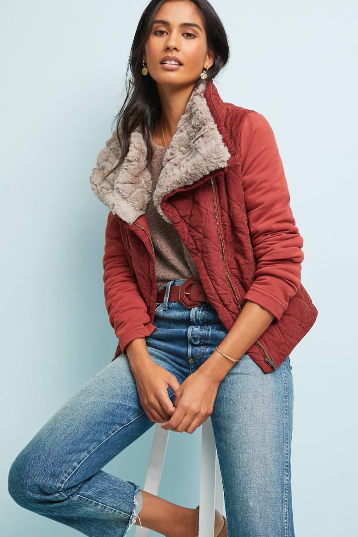 Marrakech Quilted Aviator Jacket