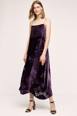 Floreat Velvet Slip Dress