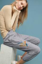 Anthropologie Stockton Embroidered Joggers