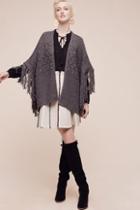 Aigua Elsa Fringed Wool Poncho