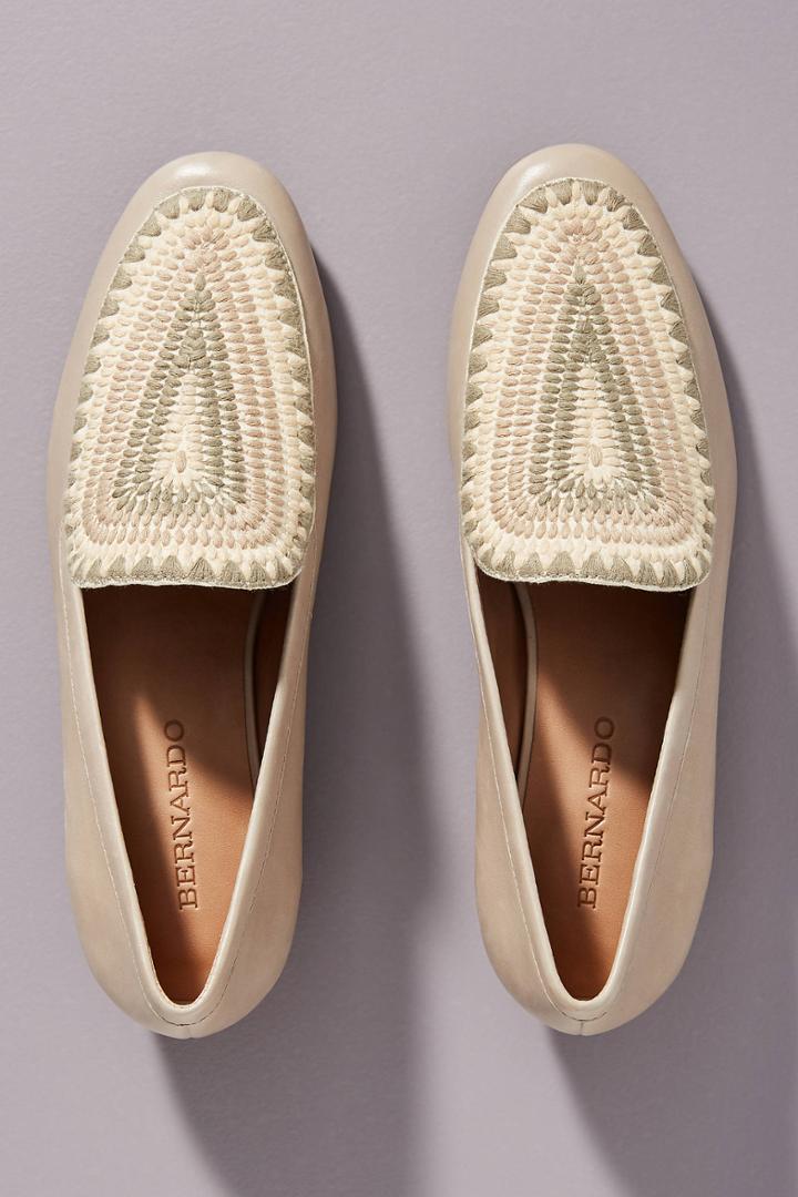 Bernardo Jace Embroidered Loafers