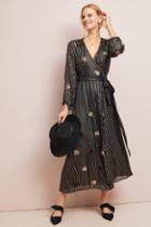 Misa Starry Shimmer Wrap Dress
