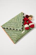 The Wolf Gang Raffia Envelope Clutch