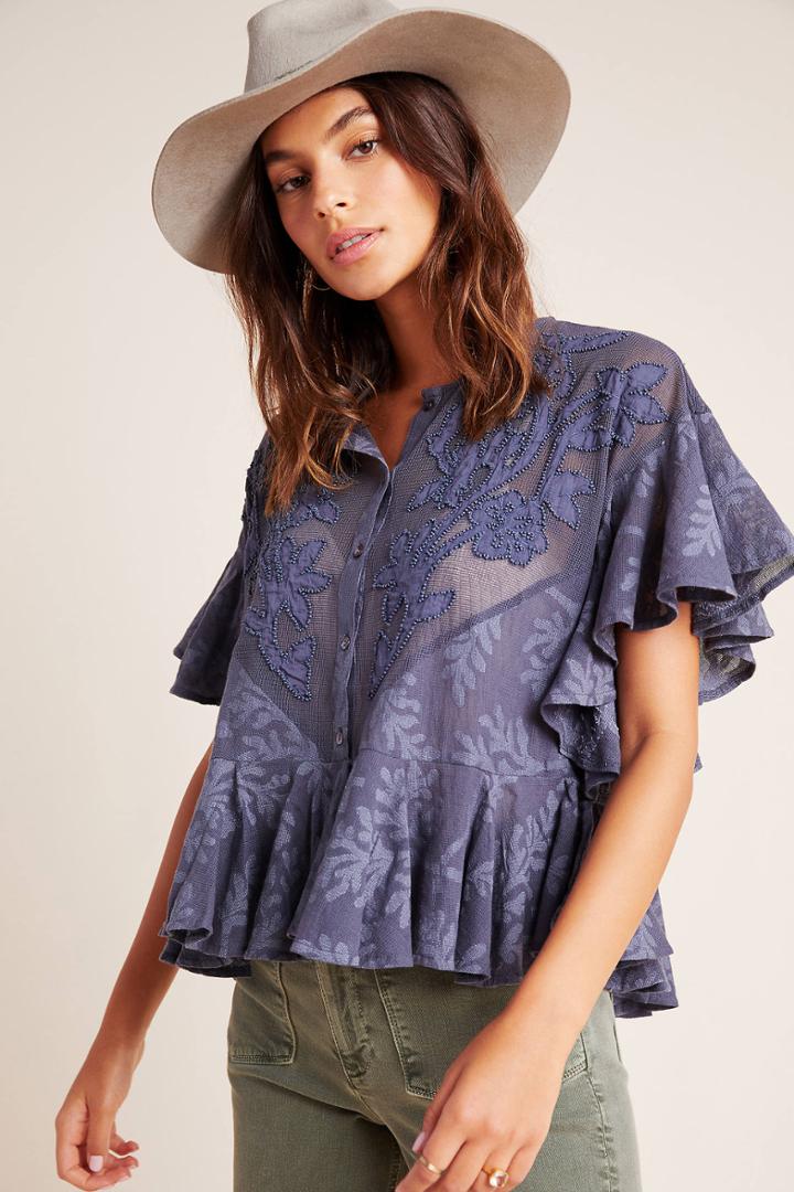 Anthropologie Beckett Blouse