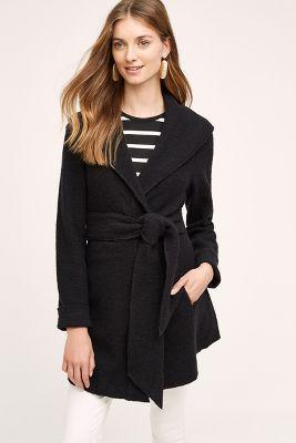 Angel Of The North Wrapped Wool Sweater Coat