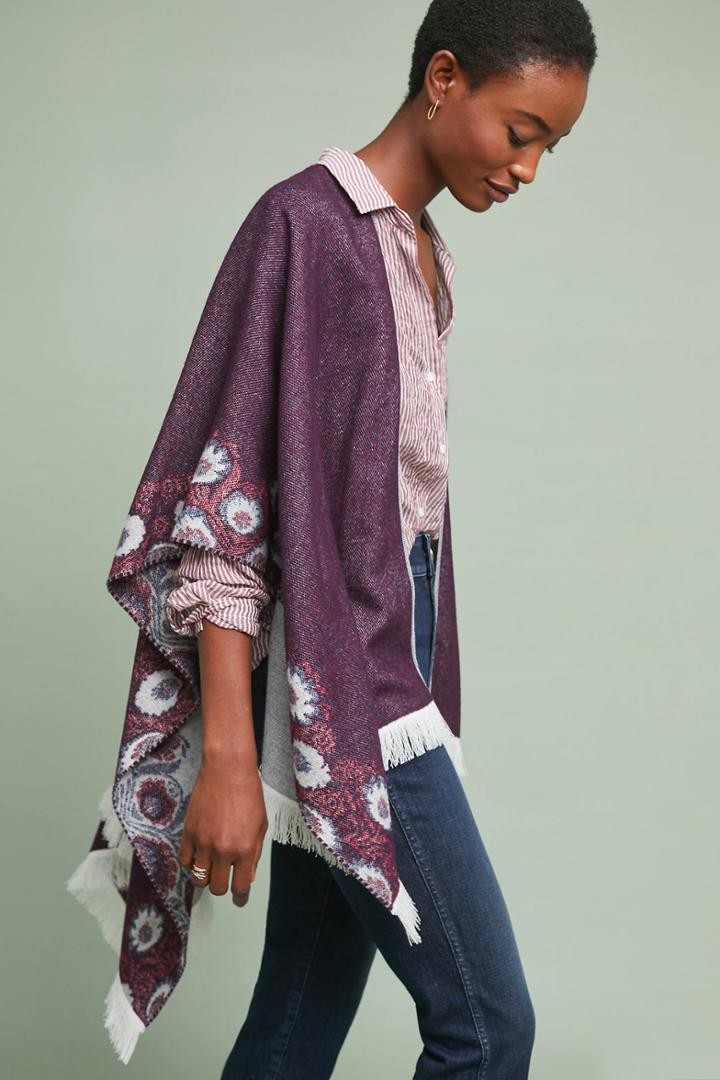 Anthropologie Reversible Floral Kimono