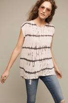 Anthropologie Tie-dye Button-back Tee
