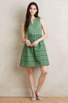 Wolven Eyelet Poplin Shirtdress