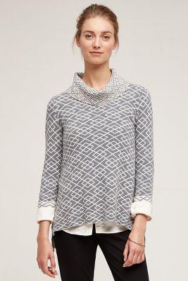 Moth Cowled Jacquard Tunic