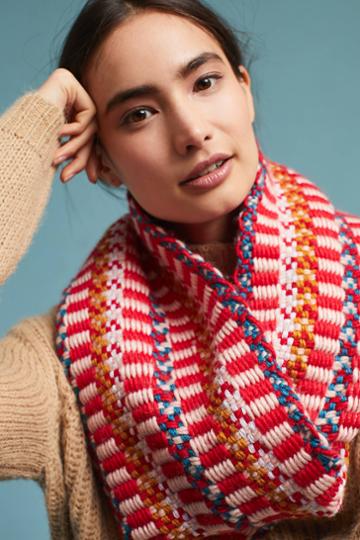 Caroline Kaufman Grid-stitched Cowl