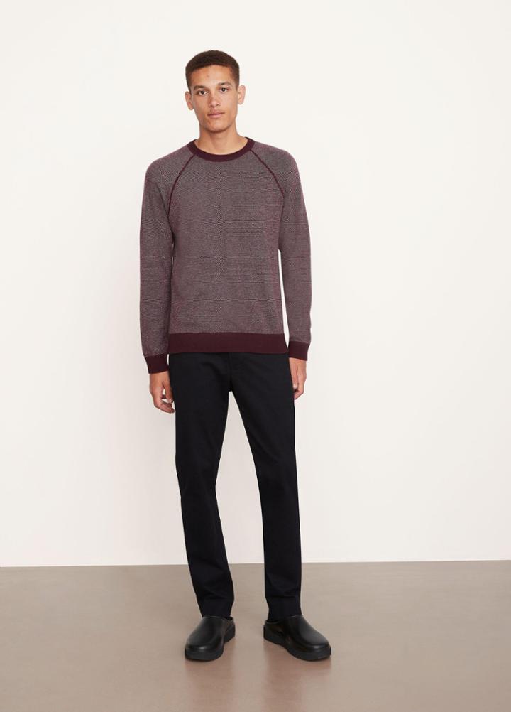 Vince Birdseye Long Sleeve Sweater