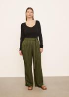 Vince Soft Stripe Belted Pull On Pant