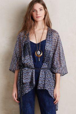 Elevenses Shadow Stripe Kimono